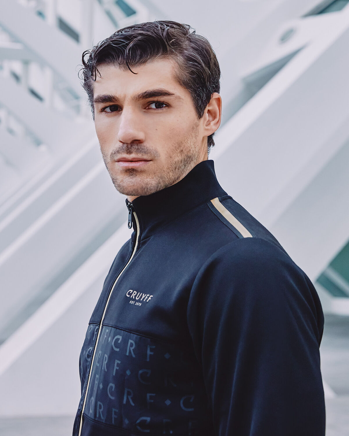Gregory Track Top - 65% Polyester 35 % Cotton, Black, hi-res