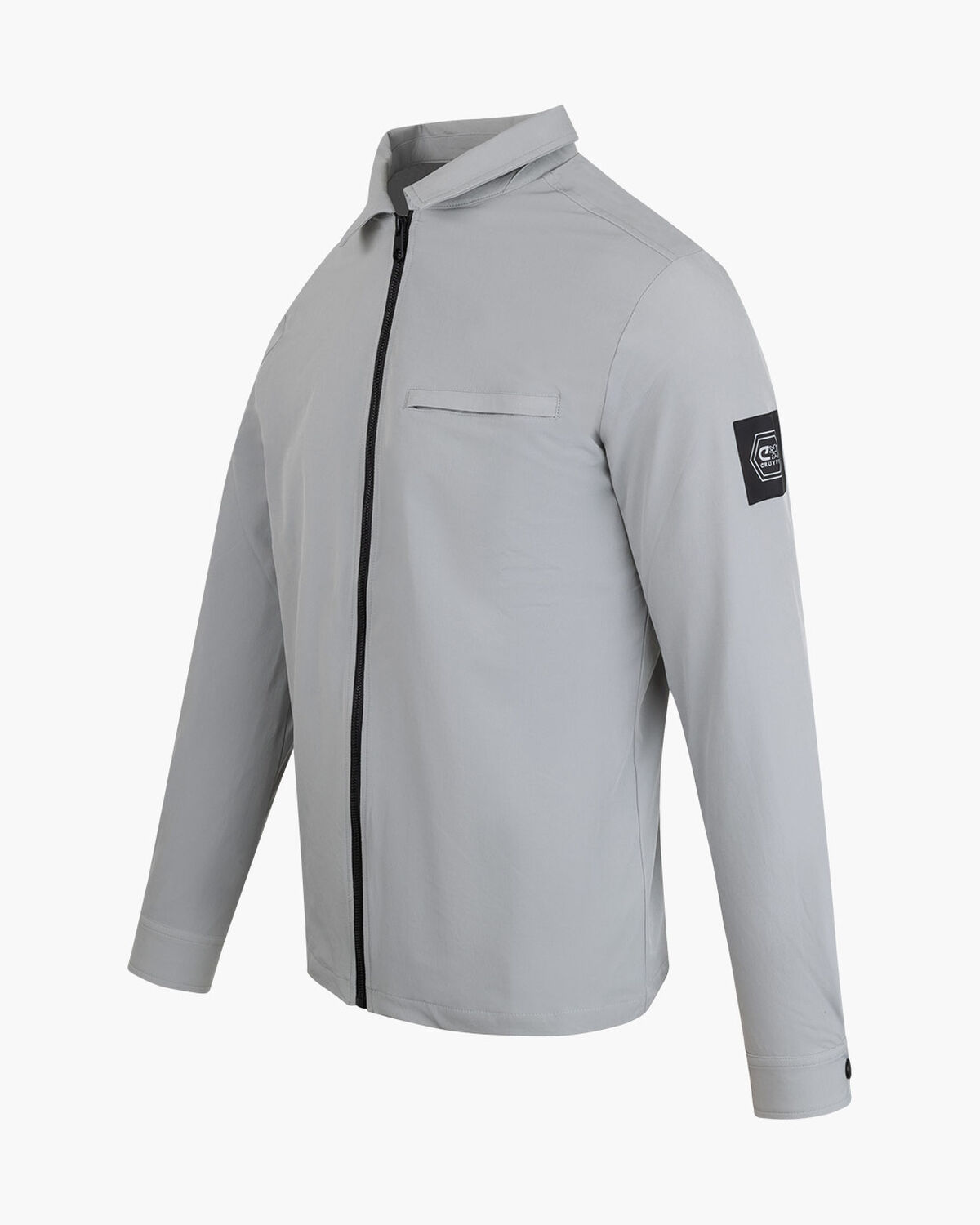Papery Overshirt, Light Grey, hi-res