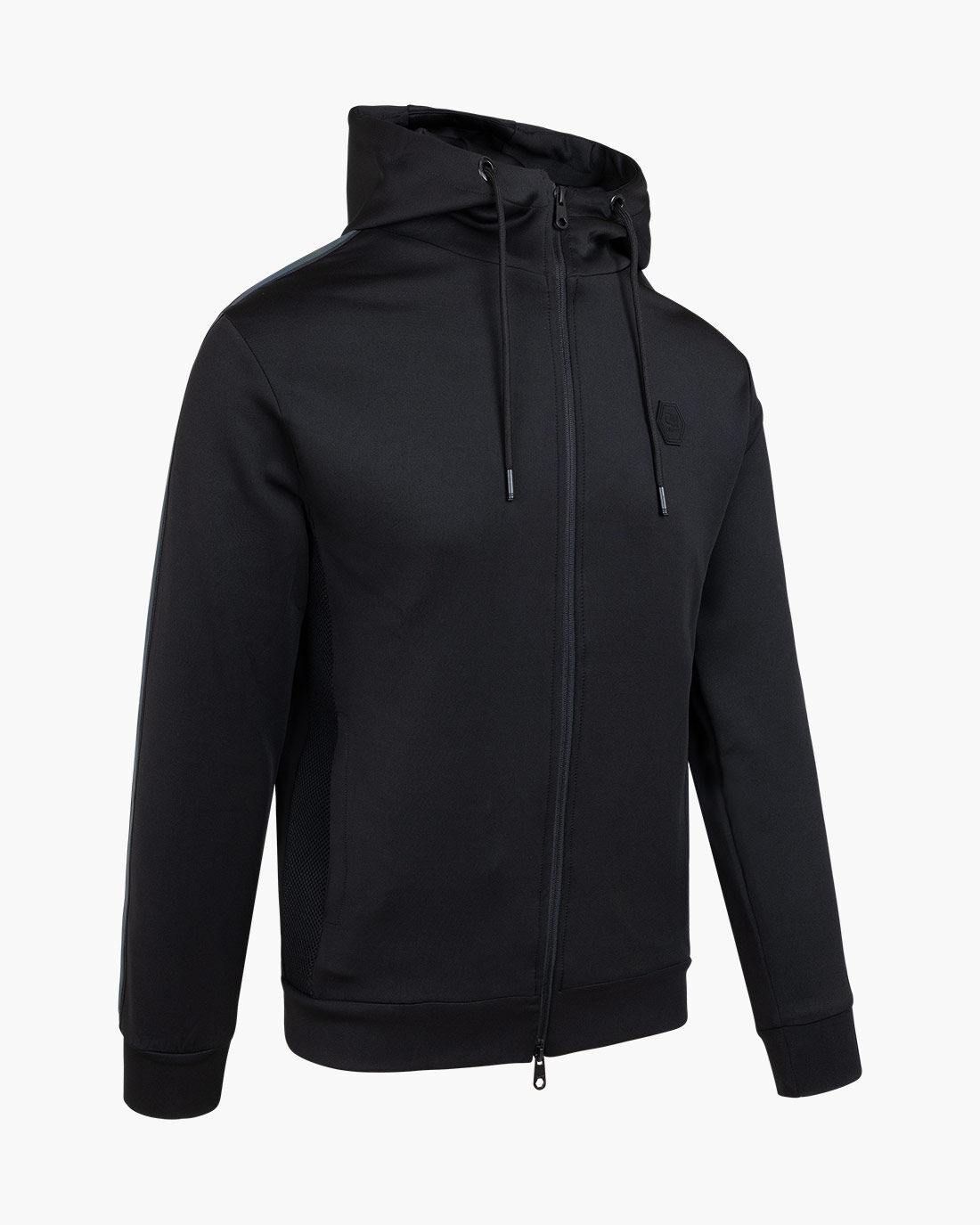 Plain black track top top