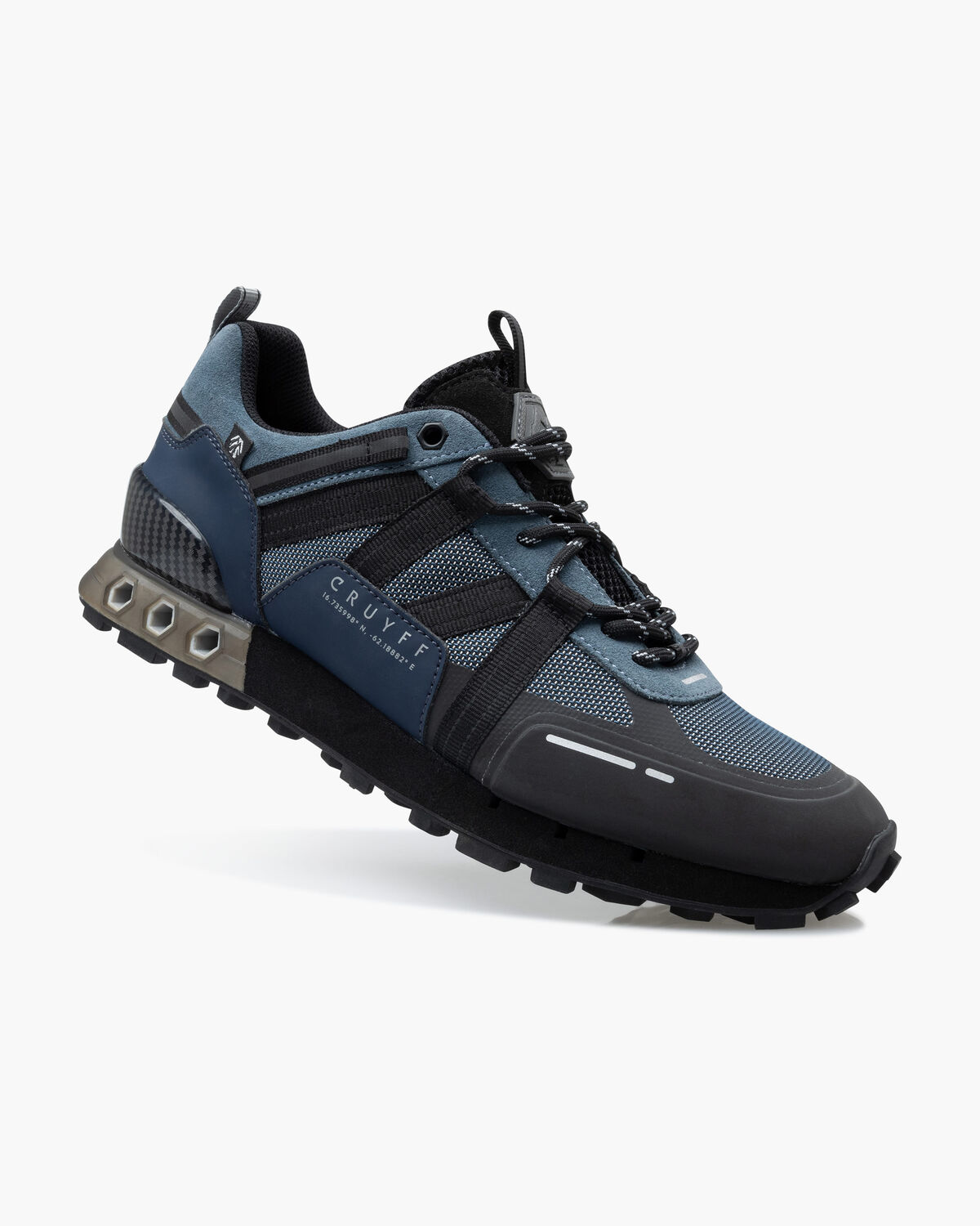 Interlace Hex-Tech // Montserrat, Navy, hi-res