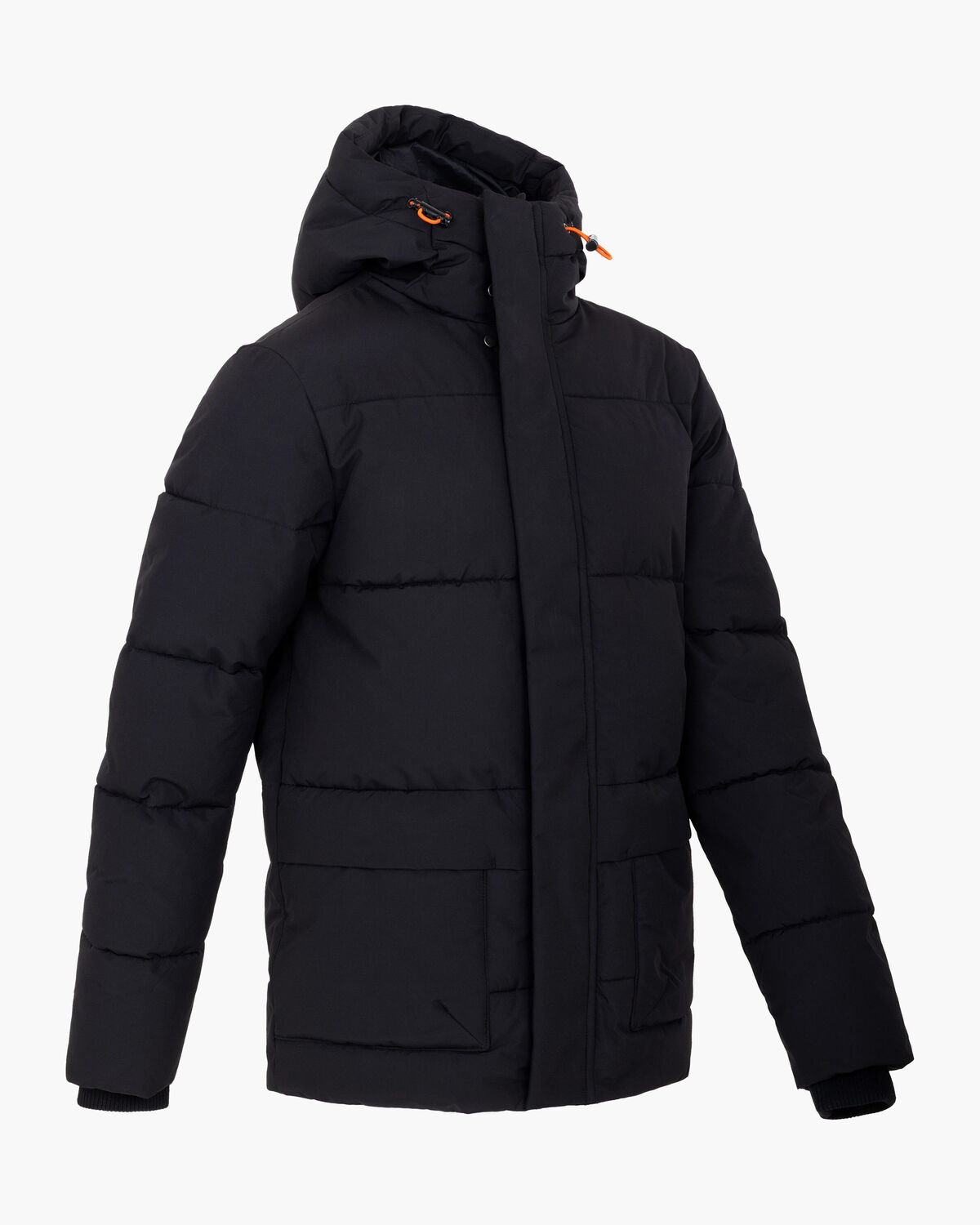 Hooded Puffer, Black, hi-res