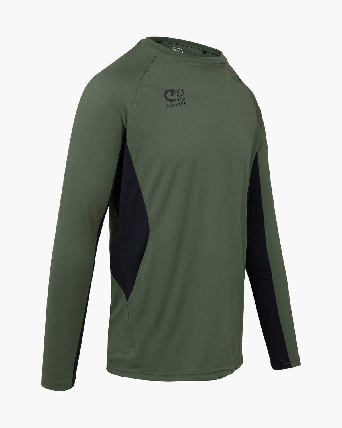 Cruyff Tech Turn LS Shirt, Green/Black, hi-res