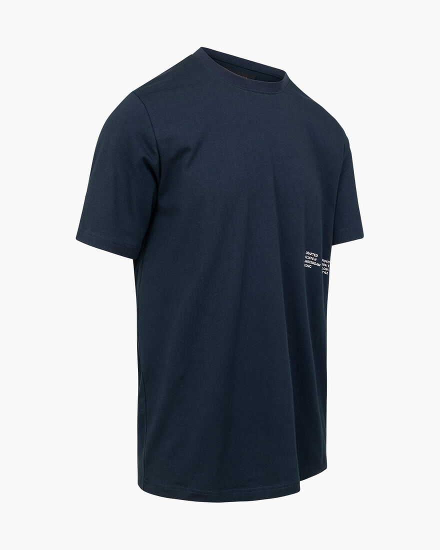 Mica Tee - 95% Cotton 5% Elastane, Blue Nights, hi-res