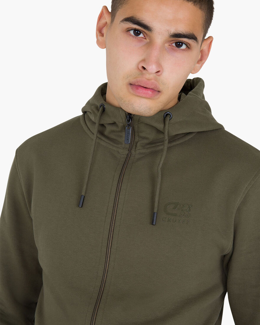 Hernandez Zip Thru Hood, Green, hi-res