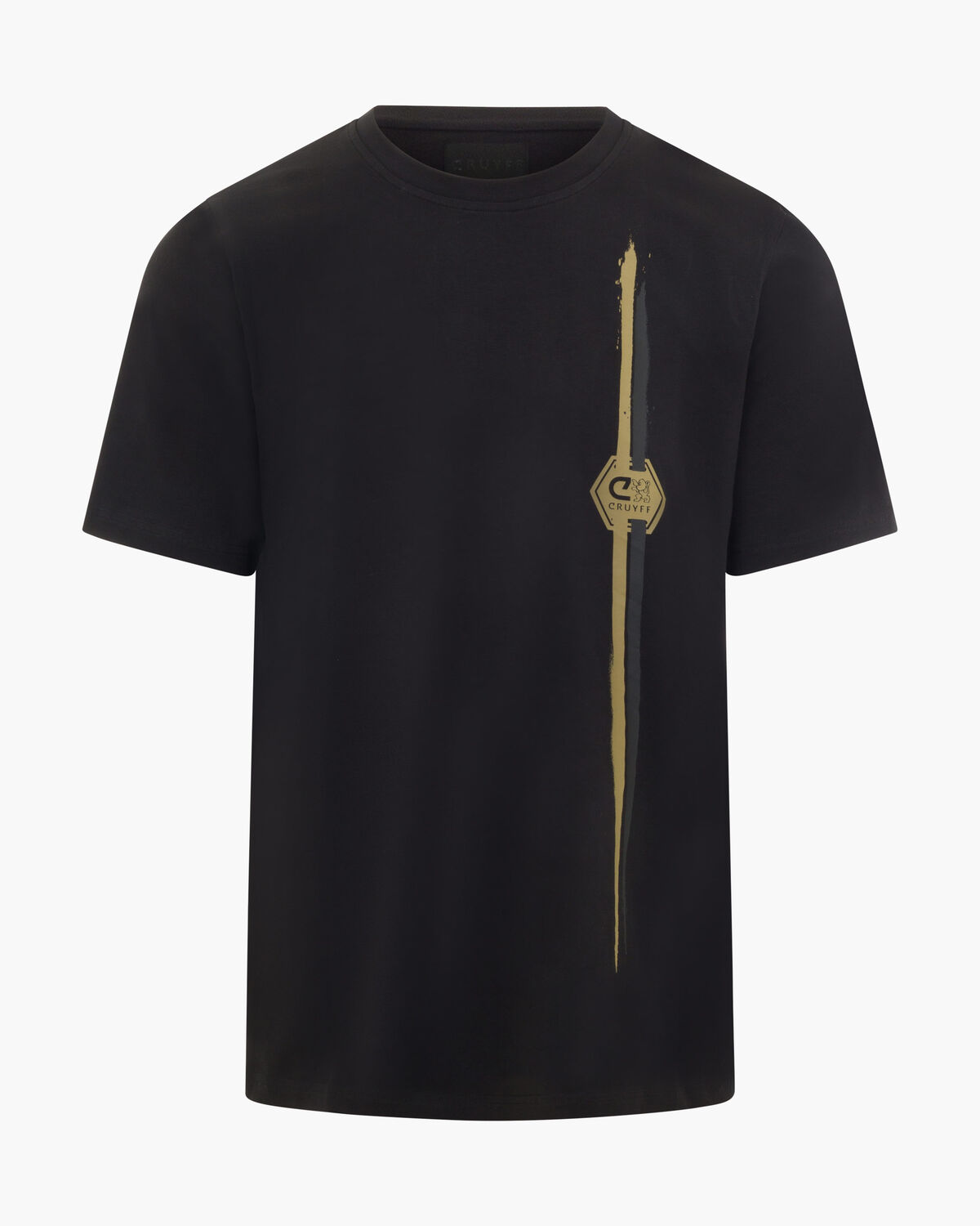Torch Tee, Black/Gold, hi-res