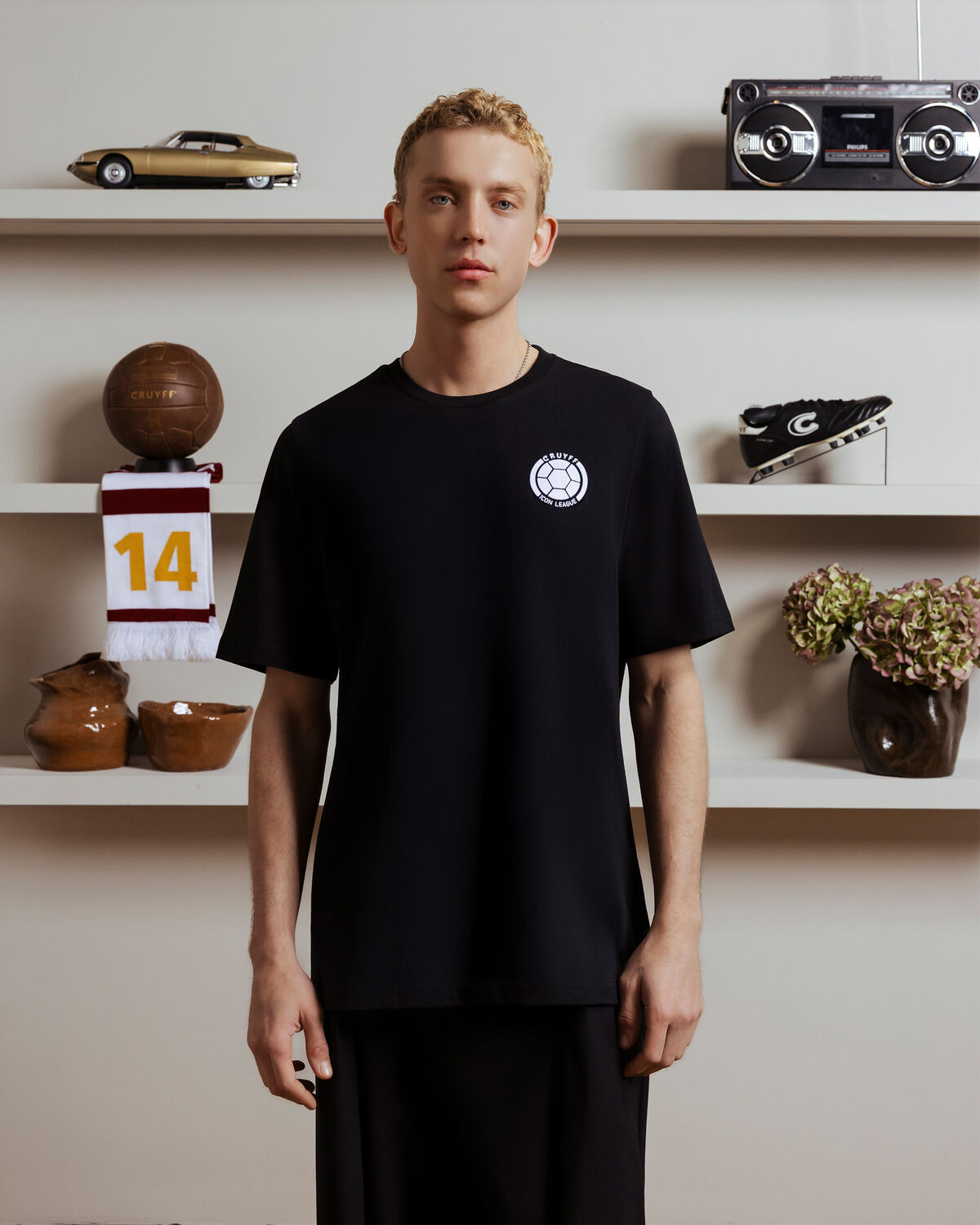 Team Cruyff Tee, Black, hi-res