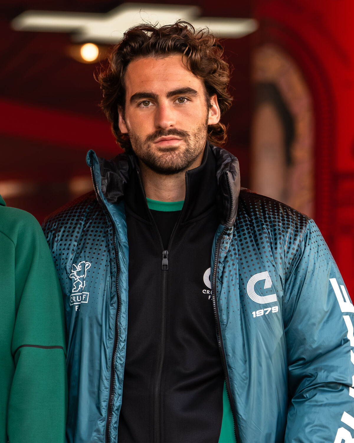 Player Jacket, Green/Black Gradient, hi-res