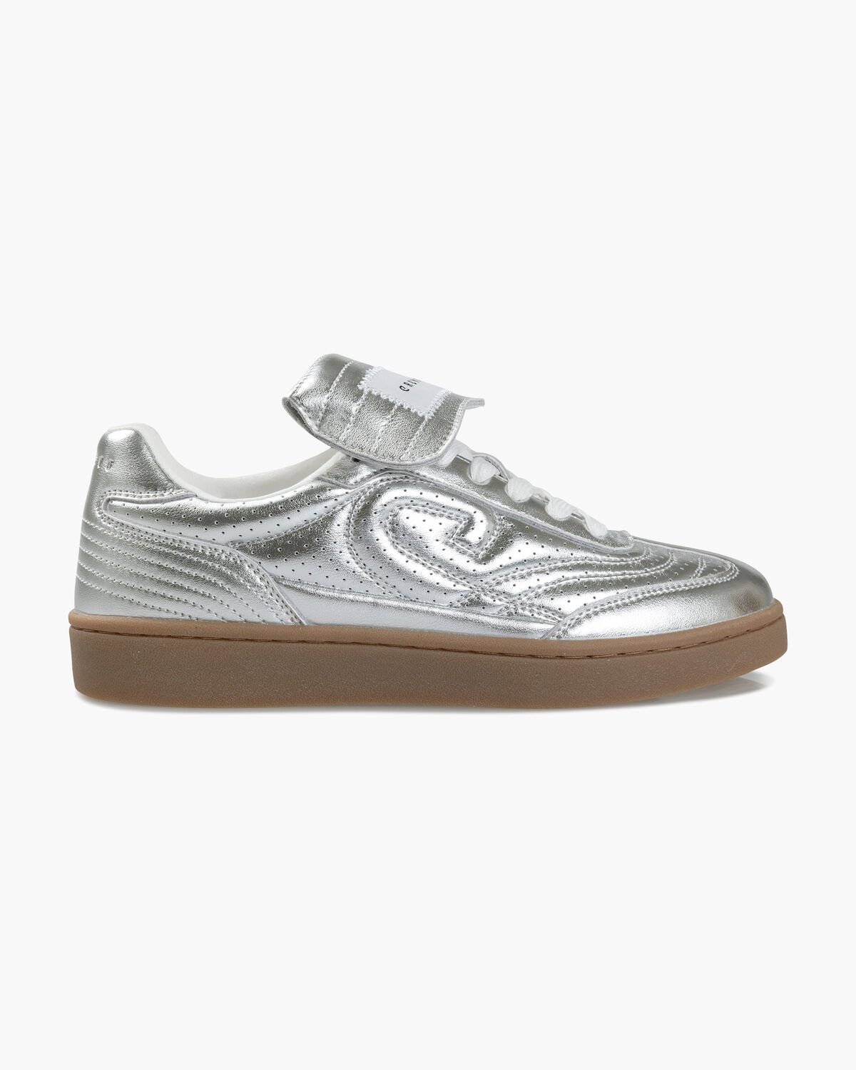 Calcio Cup - Metallic Leather, Silver, hi-res