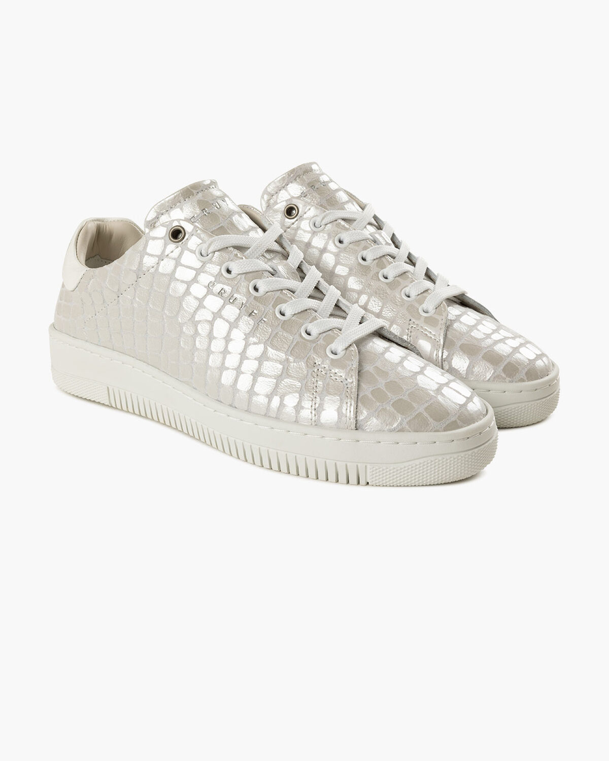 Joan - Croco Printed Leather/Leather, Silver, hi-res
