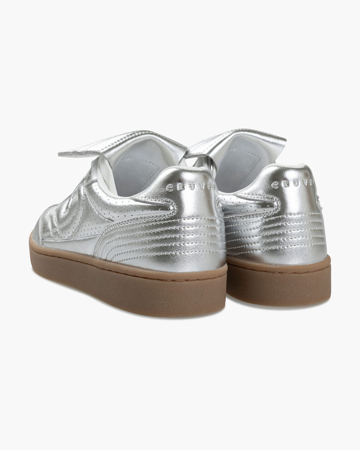 Calcio Cup - Metallic Leather, Silver, hi-res
