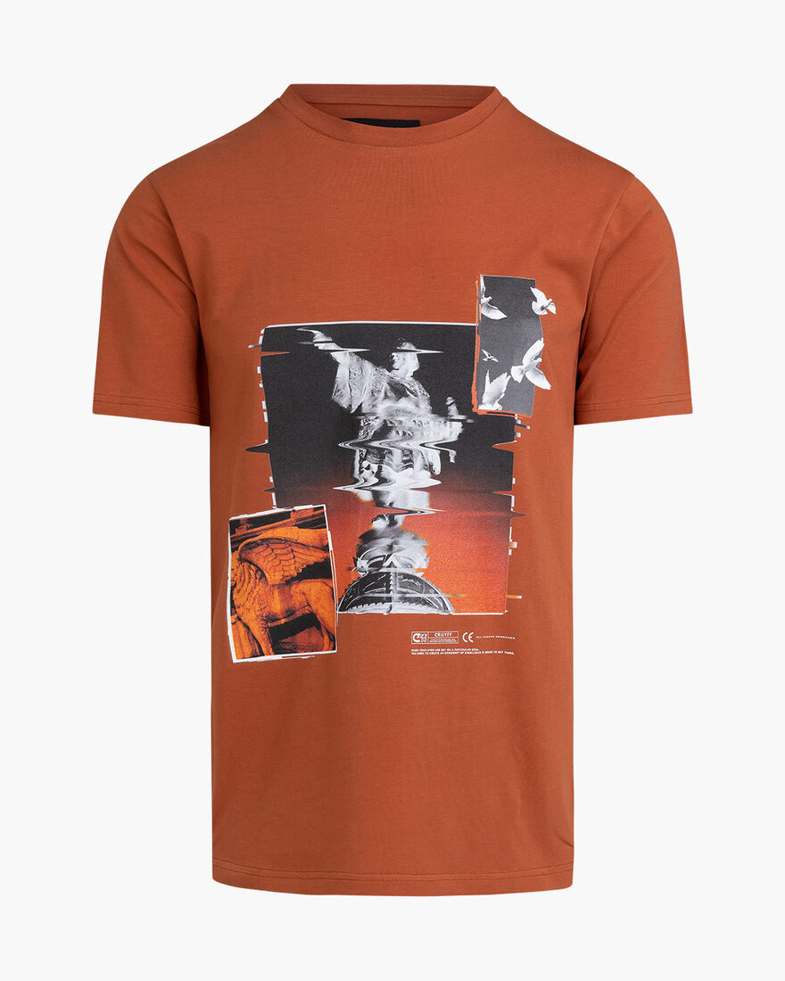 Columbus Tee - 95% Cotton/ 5% Elastan, Desert Brown, hi-res