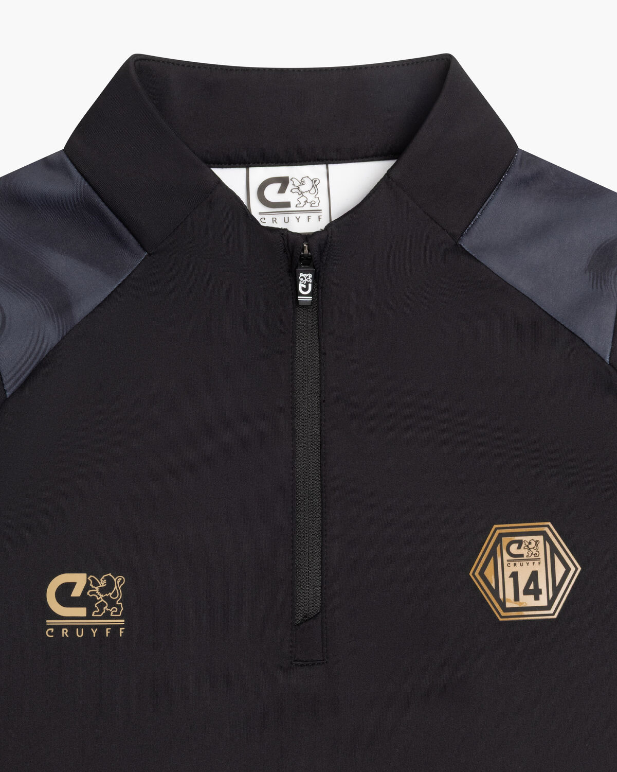 Defense 1/4 Zip Top, Black, hi-res