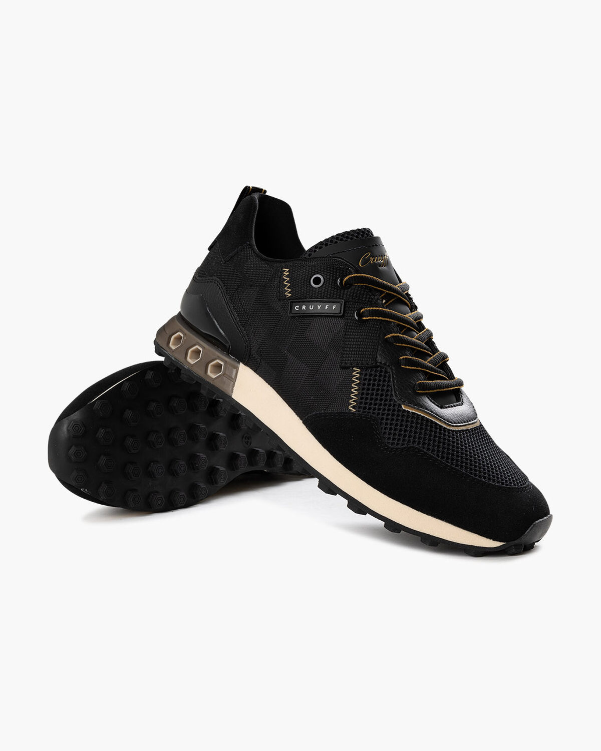 Superbia Hex - Teknit Mesh/Suede, Black/Gold, hi-res