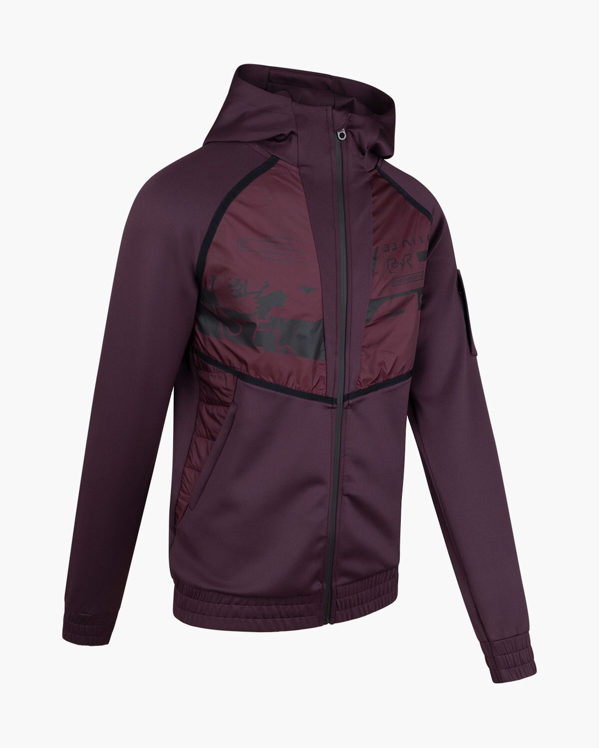 Moniro Track Top, Wine, hi-res
