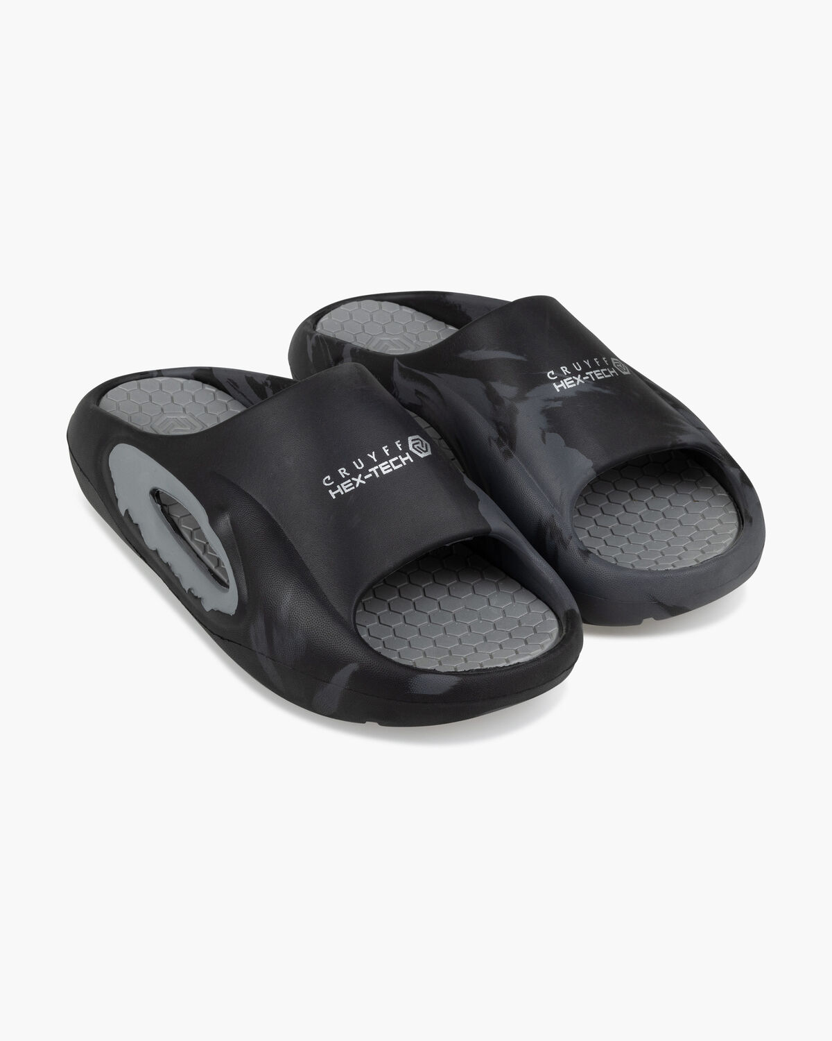Recovery Hex-Tech slide, Black/Grey, hi-res