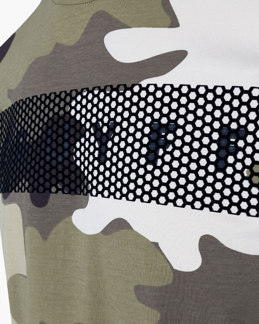 Camo Tee - 95% Cotton / 5% Elastane, Army green, hi-res