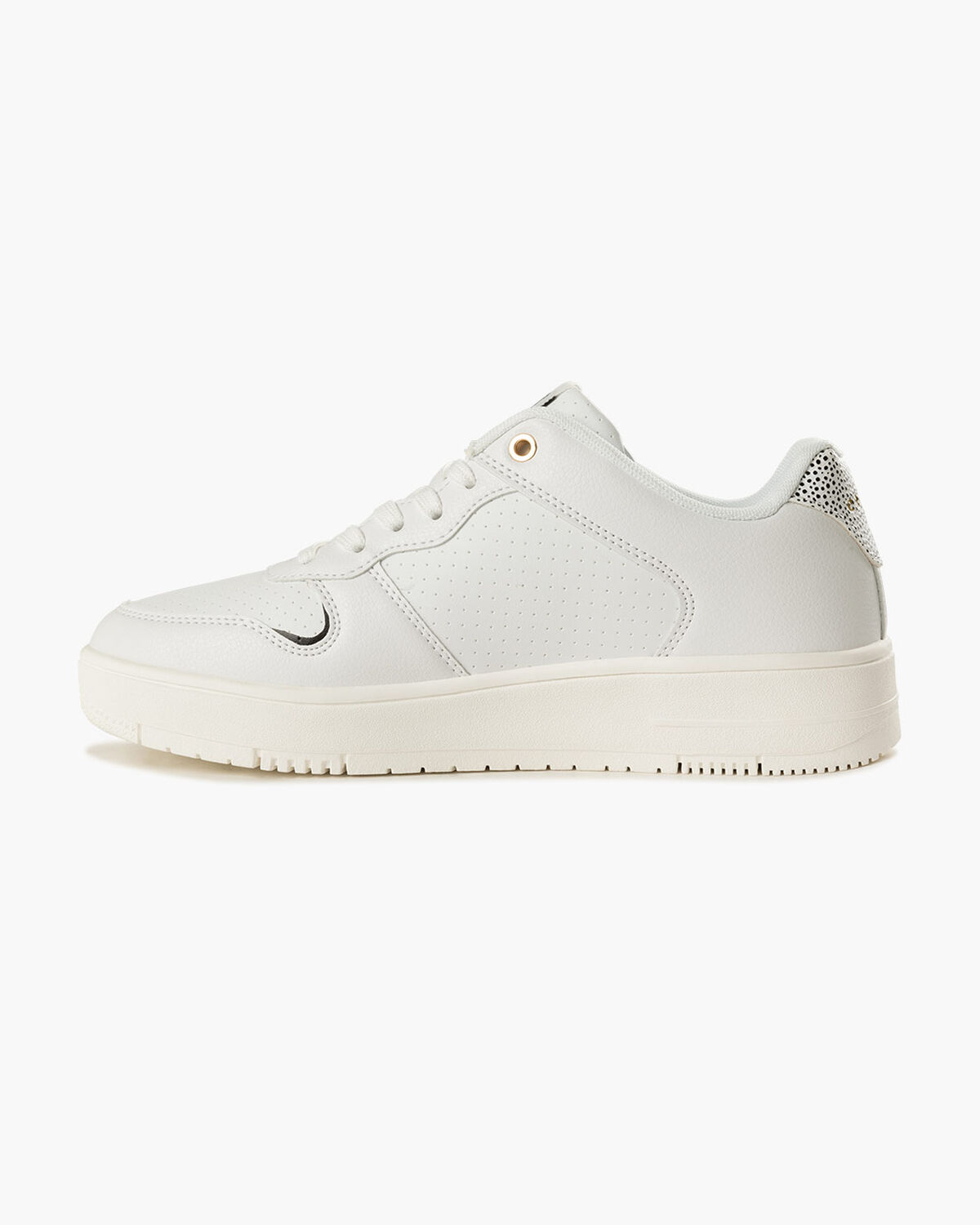 Indoor Royal - Tumbled/Soft Grain + Perf., White/Black, hi-res