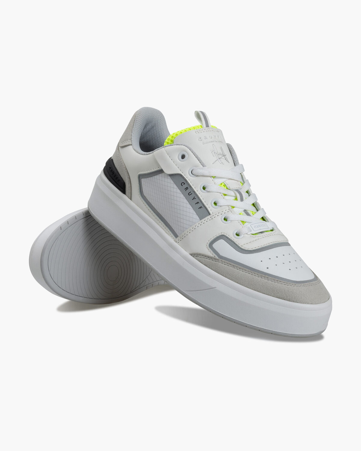 Endorsed Tennis, White/Yellow, hi-res
