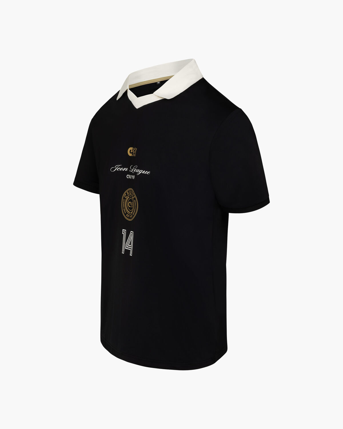 Icon League Soccer Polo, Black/Gold, hi-res
