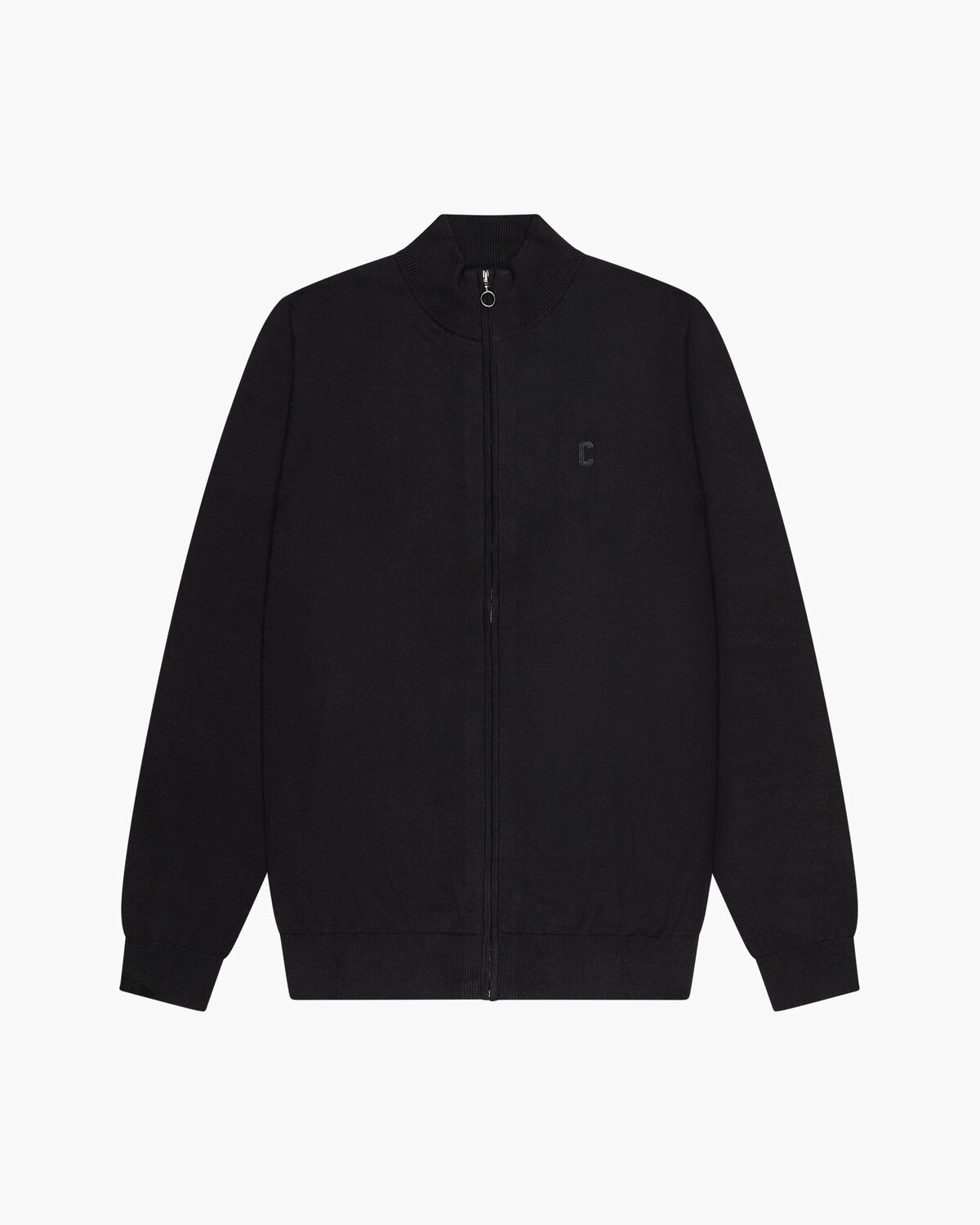 JC Full Zip Knitted, Black, hi-res