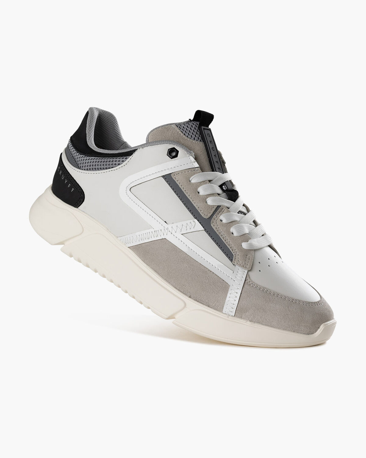 Arquero - Soft Nappa/Suede, White/Grey, hi-res