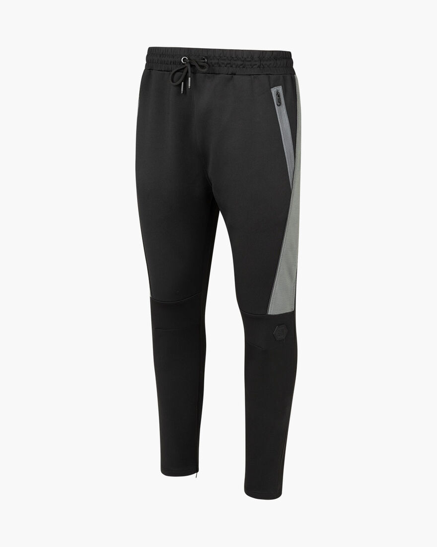 Zayne Scuba Track Pants - 95% Polyester 5% Elastan, Black, hi-res