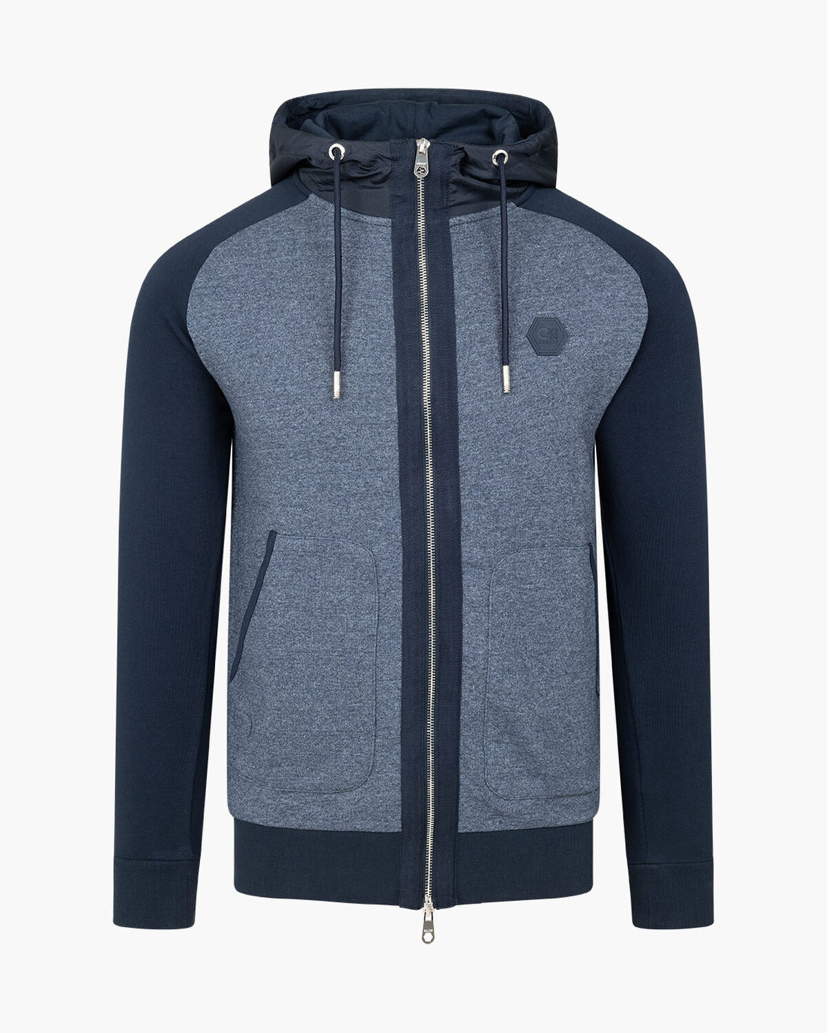 Galanzo FZ Track Top - 65% Polyester / 35% Cotton, Navy, hi-res