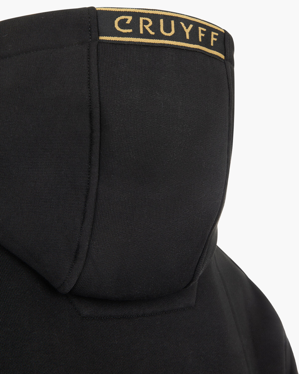 Fuzeknit Lasercut Hoodie, Black/Gold, hi-res