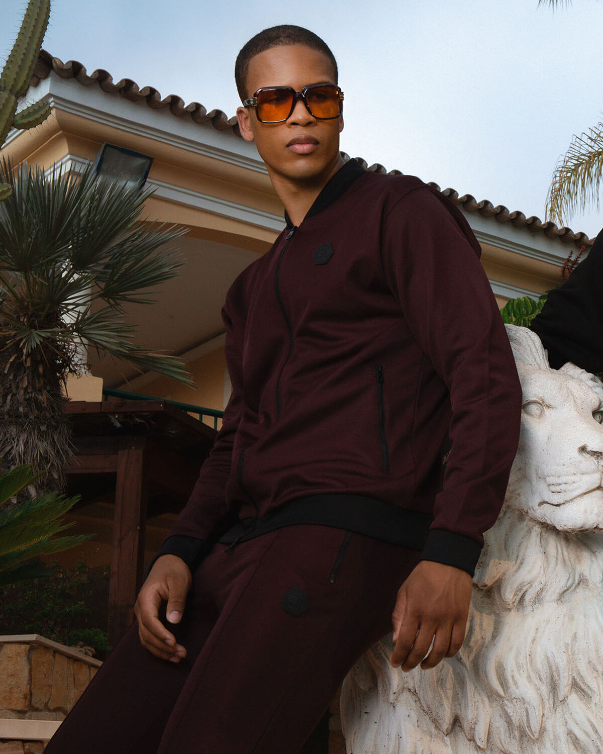 Culebra Bomber - 65% Polyester / 35% Cotton, Black/Brown, hi-res