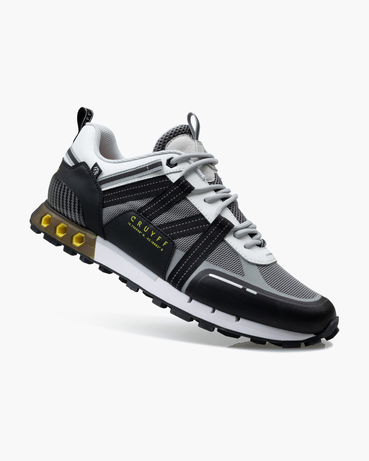 Interlace Hex-Tech // Montserrat, White/Yellow, hi-res