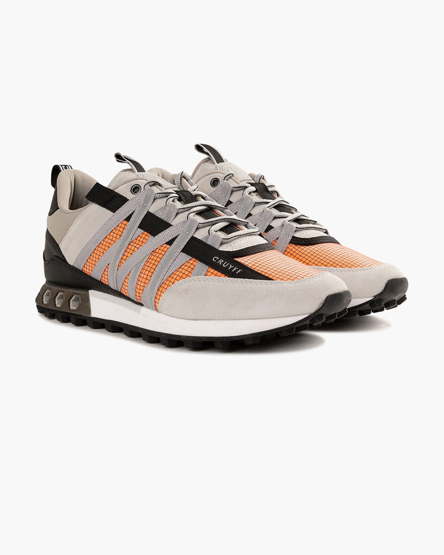 Fearia Hex - Grid Ripstop/Suede, Grey/Orange, hi-res