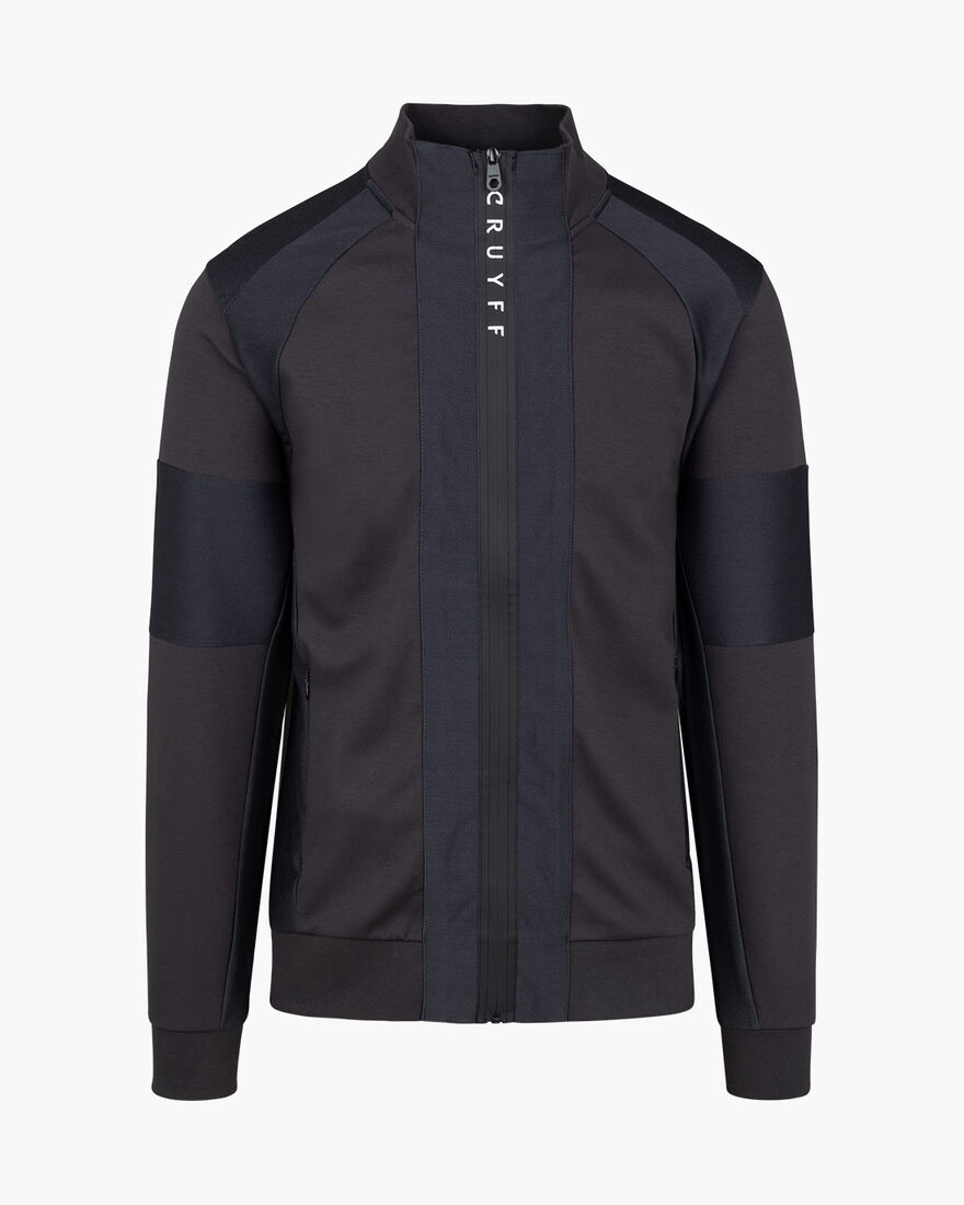 Etherio Track Top, Charcoal Grey, hi-res