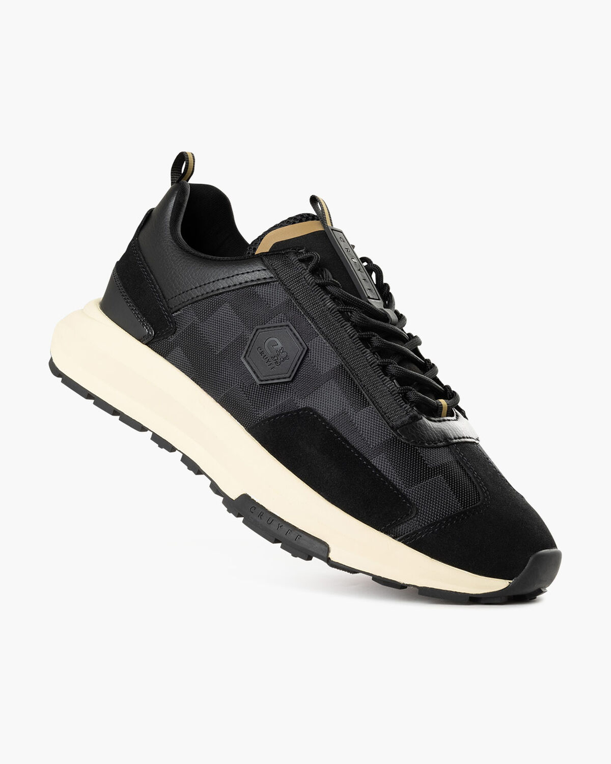 Subutai - Teknit Mesh/Suede, Black/Gold, hi-res