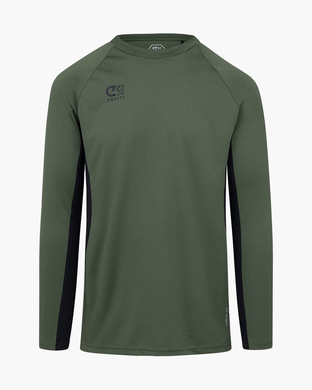 Cruyff Tech Turn LS Shirt, Green/Black, hi-res