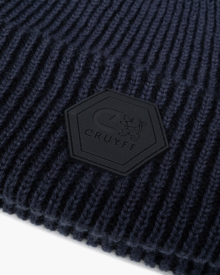 Basco Two Tone Beanie, Navy, hi-res
