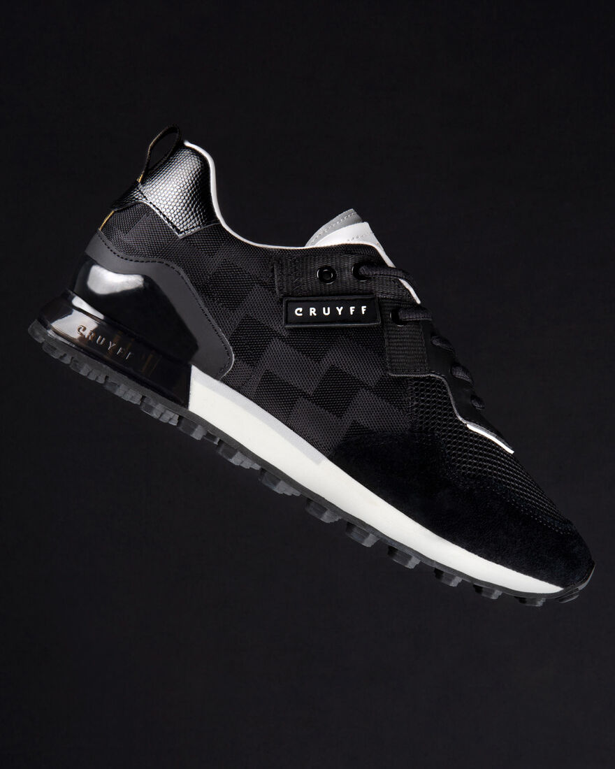 Superbia - Teknit Mesh/Suede, Black/Gold, hi-res