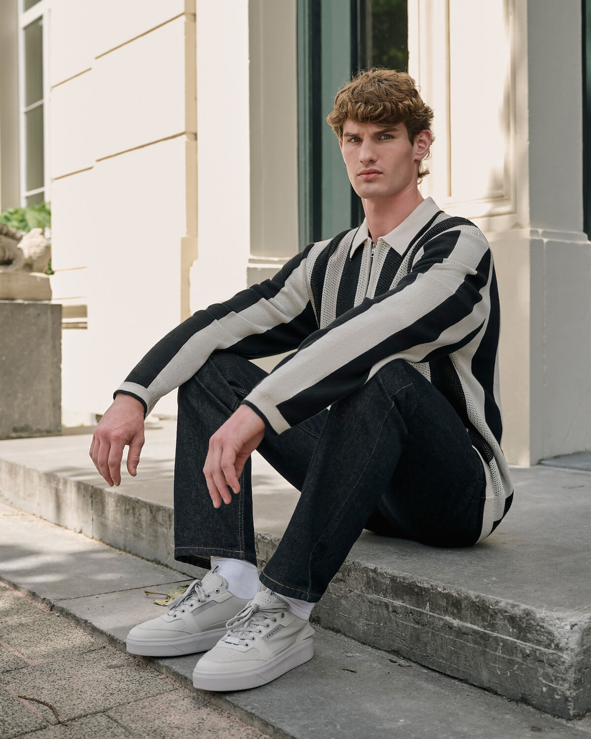 Fero Polo LS, Black/White, hi-res