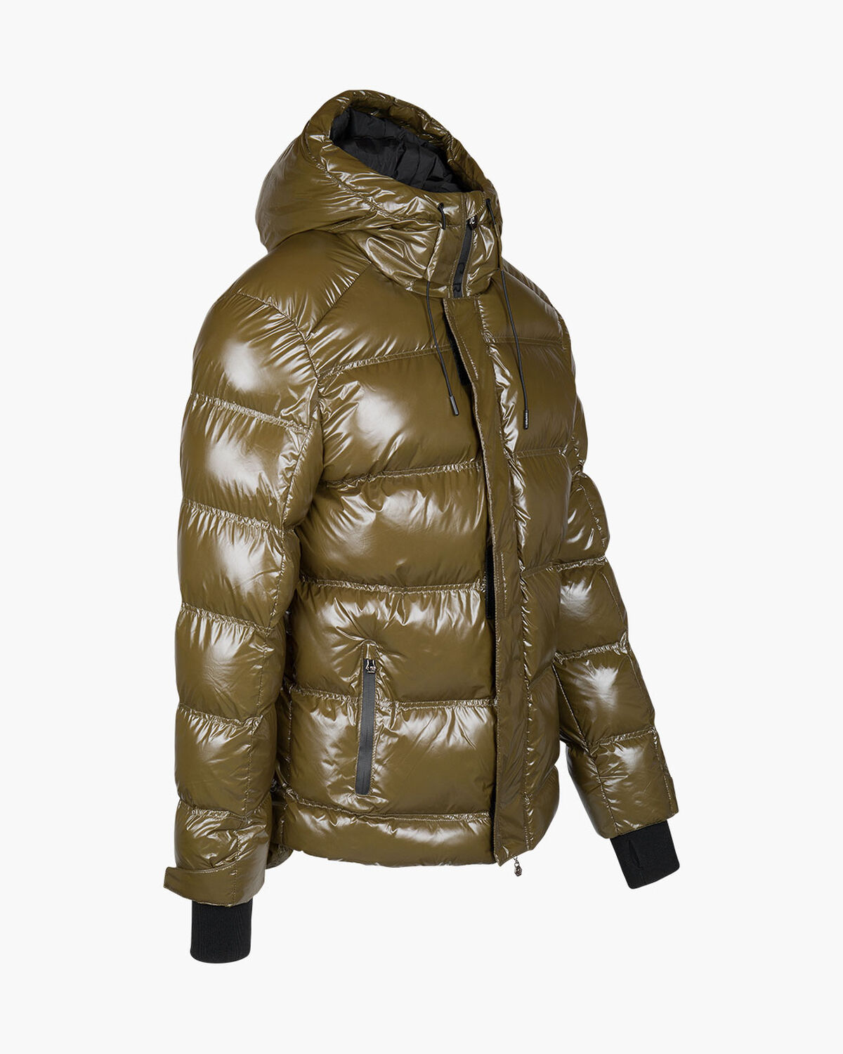 Trentini Puffer Jacket - Militairy Olive - 100% Po, Army green, hi-res