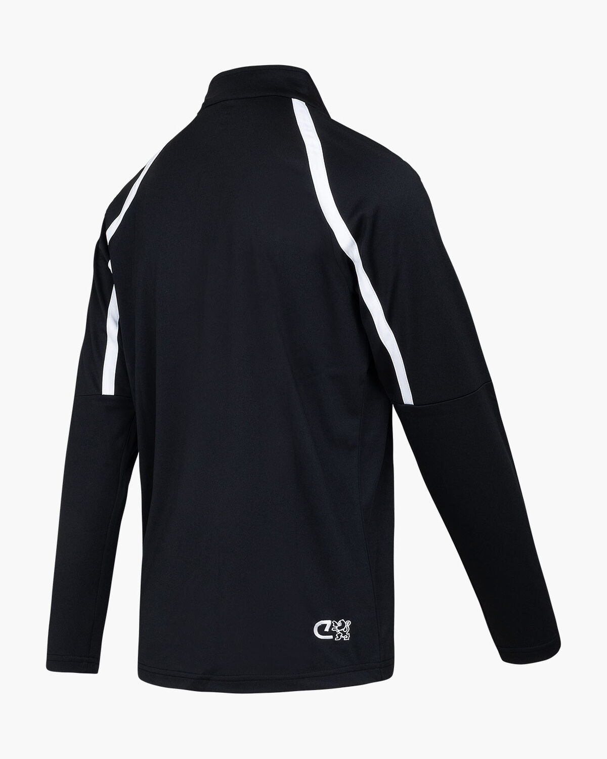 Cruyff Tech Turn Half Zip Seni, Black/White, hi-res