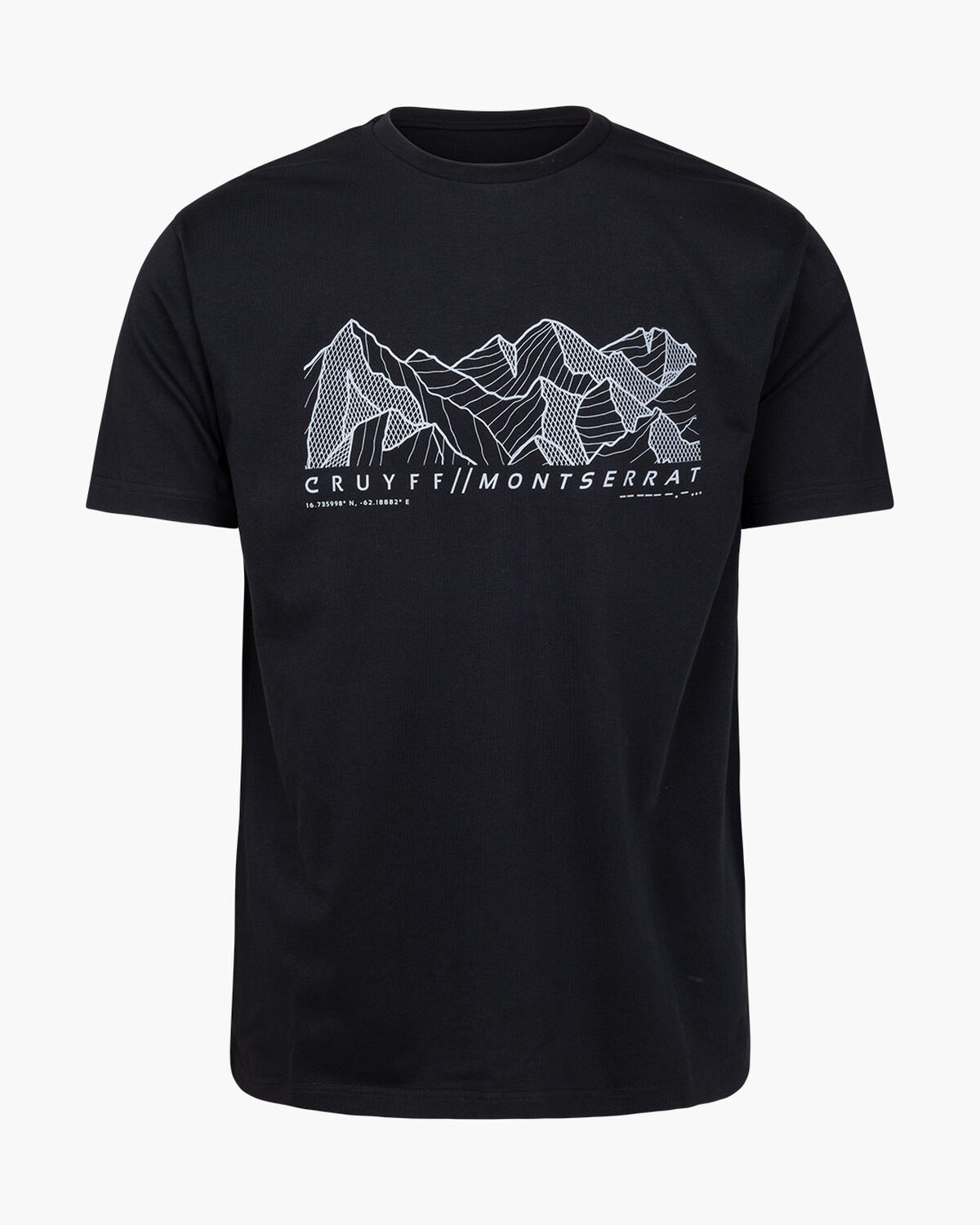 Montserrat Mountain Tee - 100%Cotton, Black, hi-res