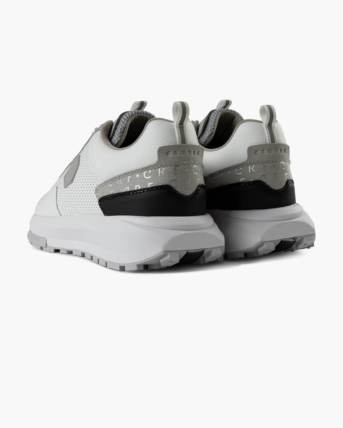 Subutai - Perforated Soft Leather/Tumbled, White/Silver, hi-res