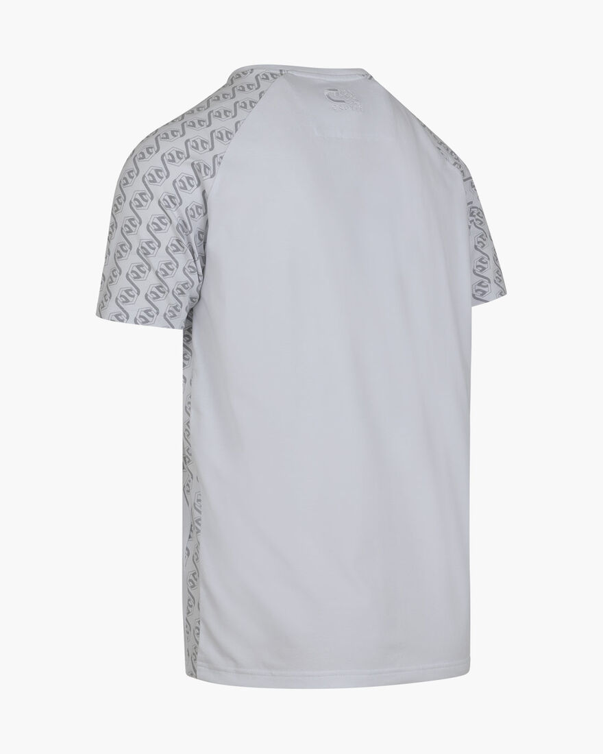 Chain Repeat Tee, White/Silver, hi-res