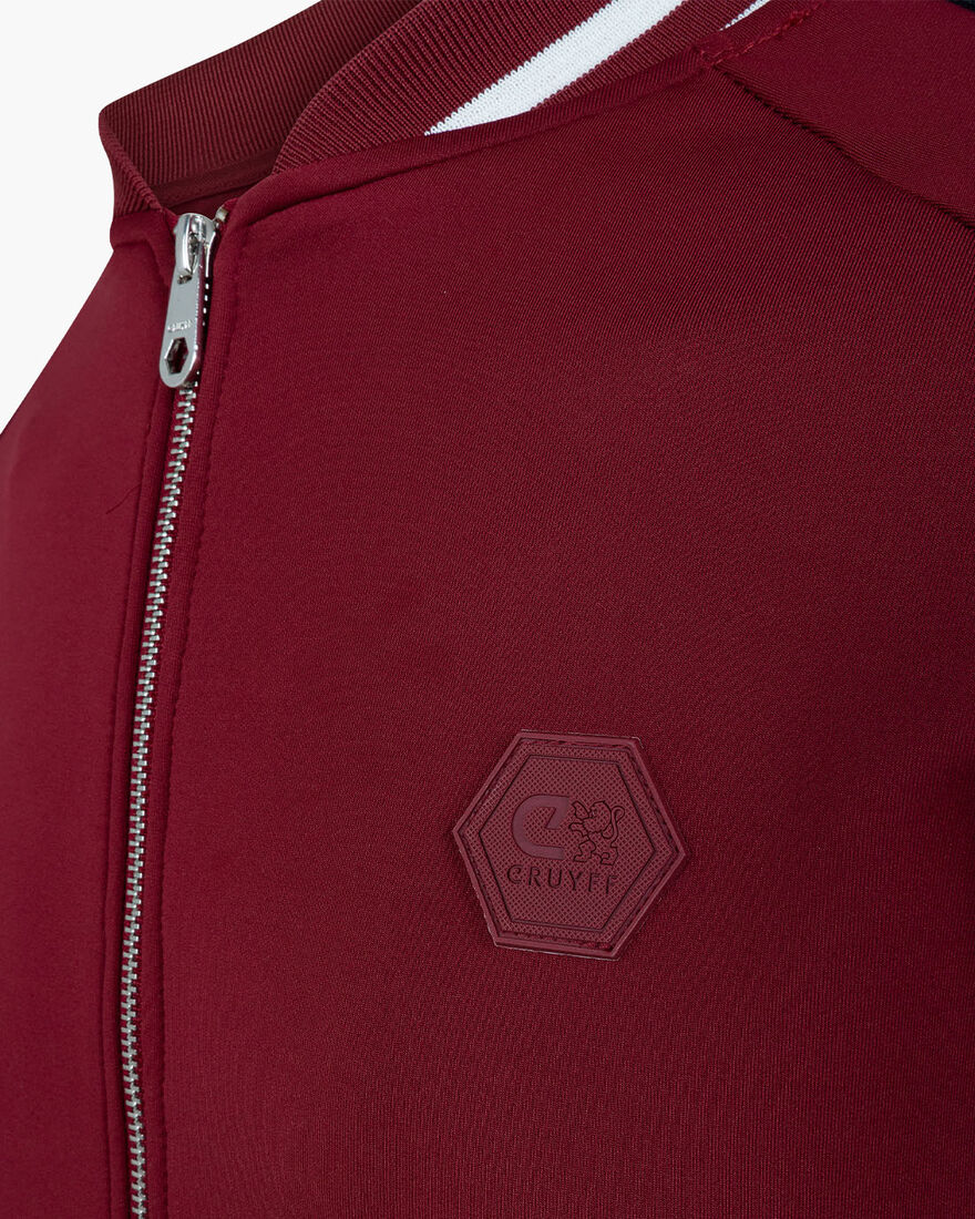 Santino scuba track top  - 95% Polyester / 5% Elas, Bordeaux, hi-res