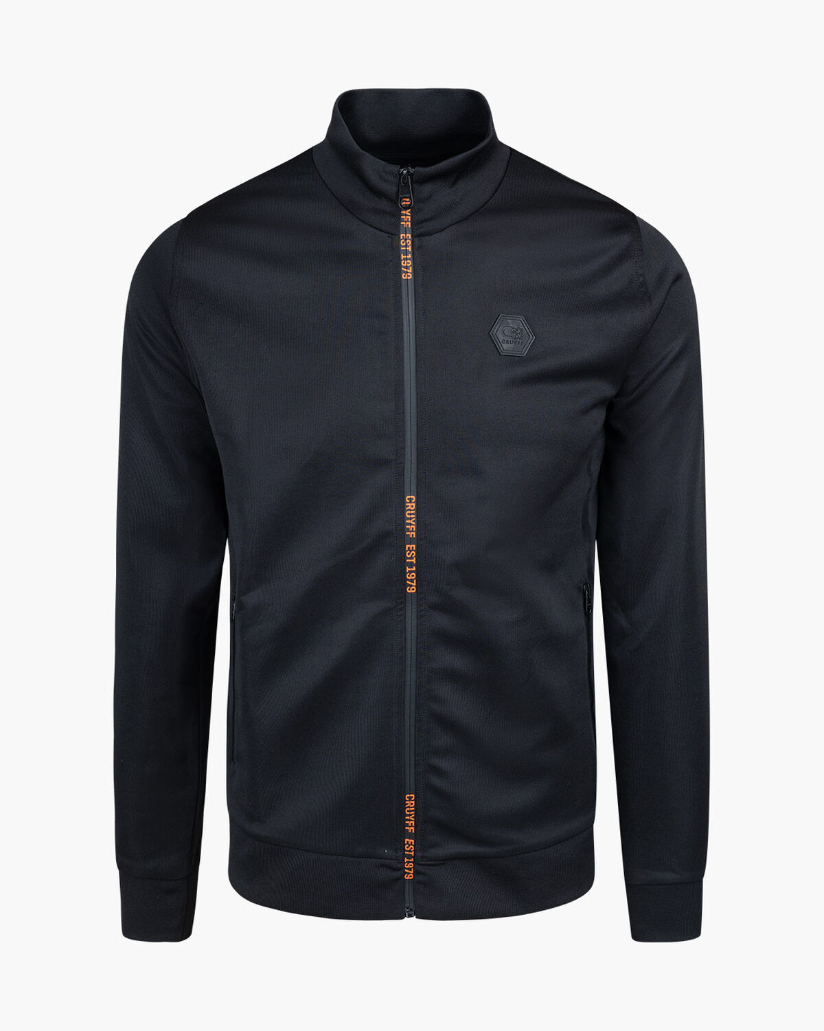 Rafael Track Top - 65%Polyester 35%Cotton, Black, hi-res