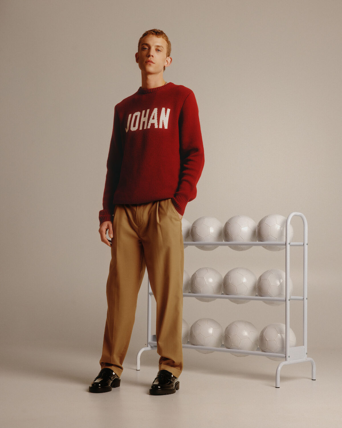 Johan Knit Crewneck, Bordeaux, hi-res