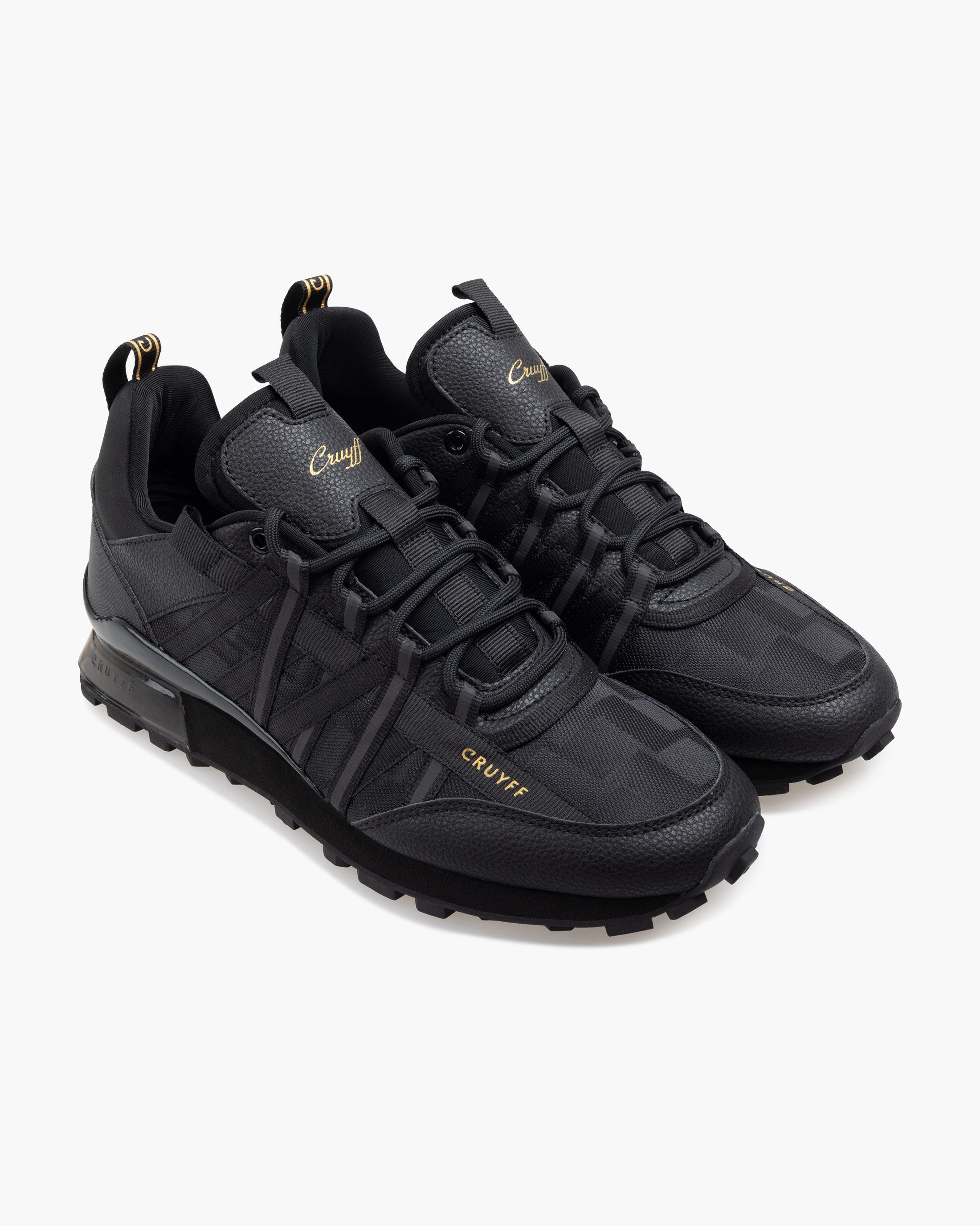 Cruyff trainers black and gold hot sale
