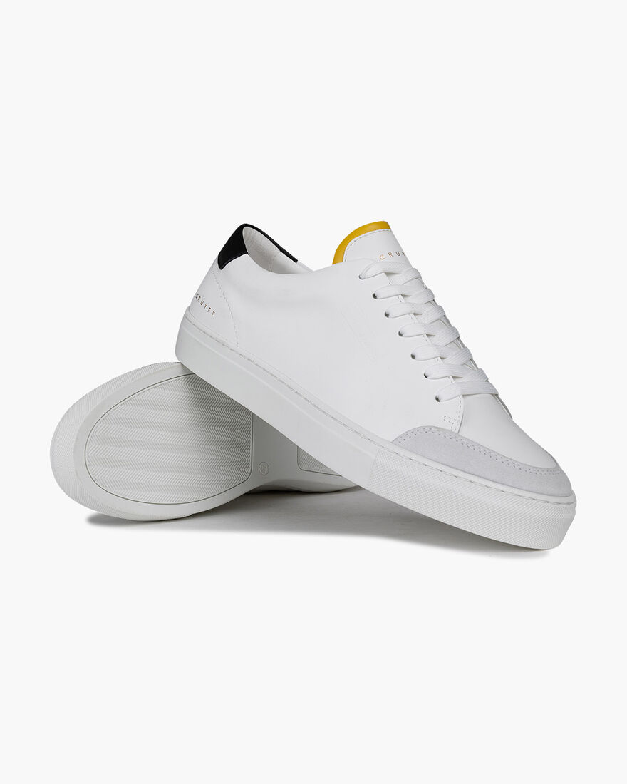 Architect Tennis - Soft Nappa/, White/Yellow, hi-res
