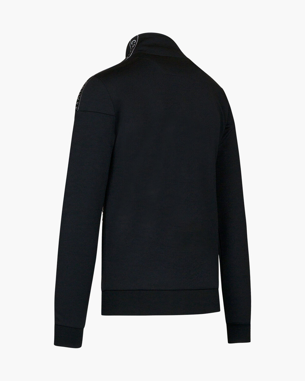 Valentini Track Top - Black/Silver - 65% Polyester, Black, hi-res