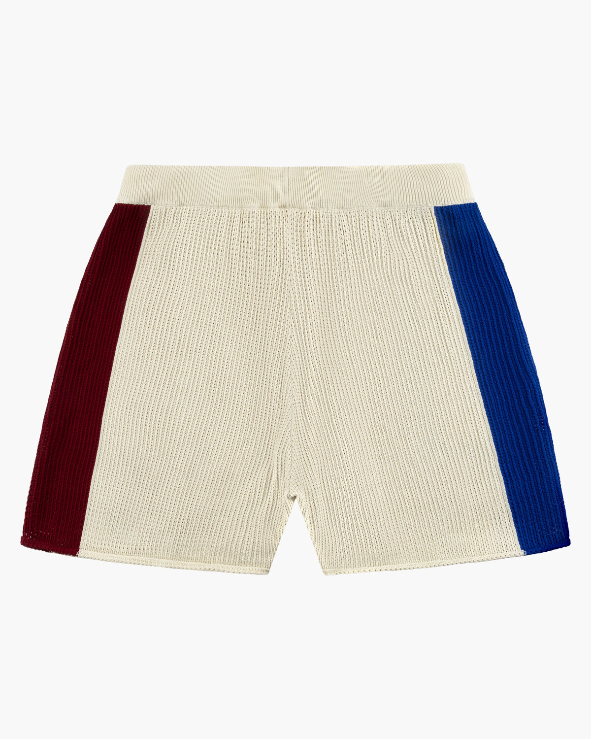 Knitted Football Shorts, White, hi-res