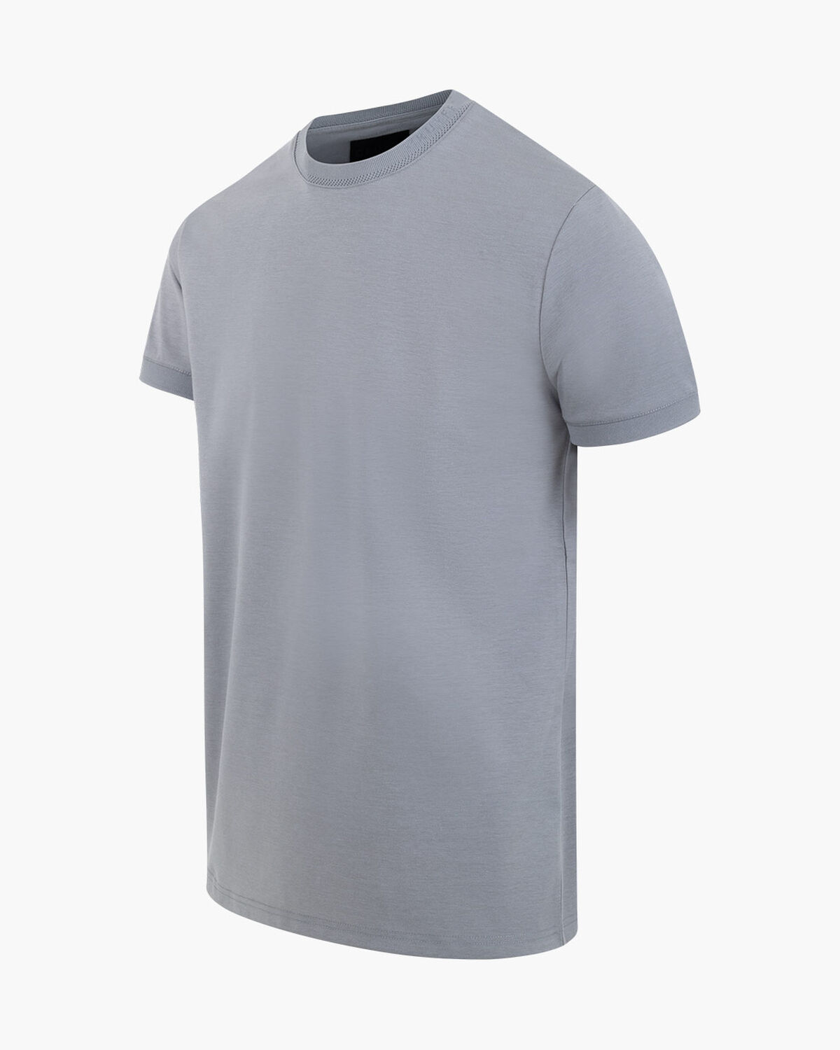 Debossed Collar Tee, Ultimate Grey, hi-res